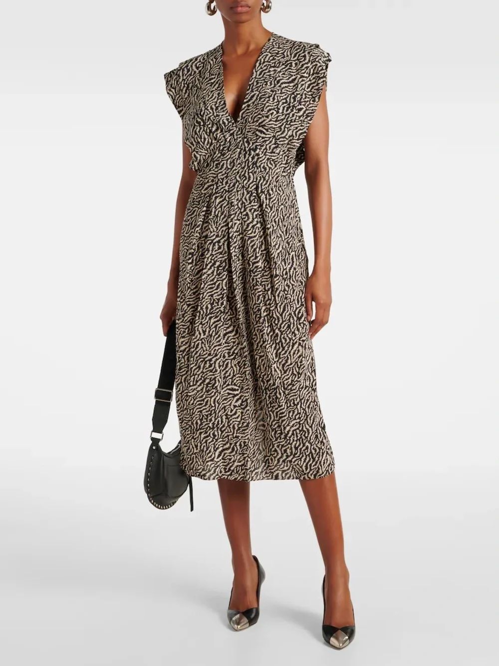 Isabel Marant Etoile Epolia printed midi dress • FR 40 / US 8